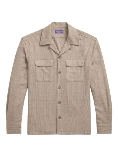 Ralph Lauren Check-print Shirt In Brown
