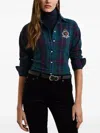 Ralph Lauren Check-print Shirt In Blue