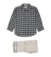 Ralph Lauren Check Shirt And Trousers In Multi