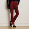 Ralph Lauren Womens Plaid Cropped Pants 0p 18 In Multi