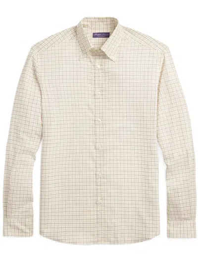 Ralph Lauren Checked Shirt In White