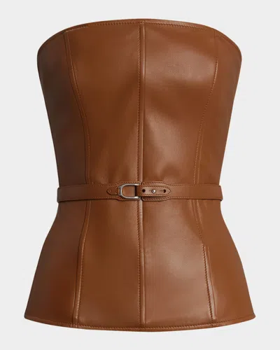 Ralph Lauren Chelsey Soft Leather Corset