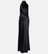 Polo Ralph Lauren Ralph Lauren Chilton Stretch Satin Evening Dress In Black