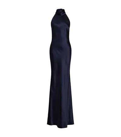 Ralph Lauren Chilton Maxi Dress In 蓝色