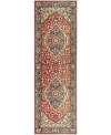 Ralph Lauren Chloe Lrl1221a 2'2" X 8' Runner Area Rug In Red