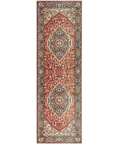 Ralph Lauren Chloe Lrl1221a 2'2" X 8' Runner Area Rug In Red