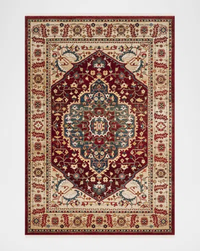 Ralph Lauren Chloe Power-loomed Rug In Burgundy