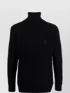Ralph Lauren Chunky Knit Roll Neck Sweater In Blue