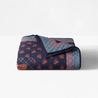 Ralph Lauren Claremont Quilt In True Red Multi In Blue