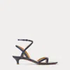 Ralph Lauren Clarke 35 Mm Calfskin Sandal In Multi