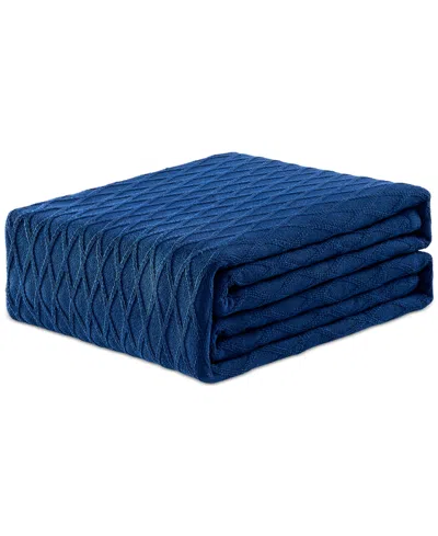 Ralph Lauren Classic Cotton Blanket, Twin In Blue