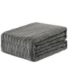 Ralph Lauren Classic Cotton Blanket, Twin In Gray