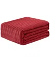 Ralph Lauren Classic Cotton Blanket, Twin In Red