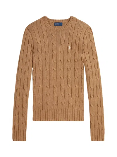 Ralph Lauren Classic Cotton Sweater For Women In Brown