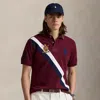 Ralph Lauren Classic Fit 20th Anniversary Crest Polo In Red