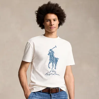 Ralph Lauren Classic Fit Big Pony Jersey T-shirt In Nevis