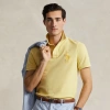Polo Ralph Lauren Classic Fit Big Pony Mesh Polo Shirt In Banana Peel