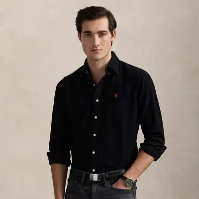 Ralph Lauren Classic Fit Brushed Flannel Shirt In Black