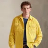 Ralph Lauren Classic Fit Corduroy Camp Shirt In Yellow