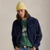 Ralph Lauren Classic Fit Corduroy Camp Shirt In Blue