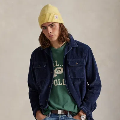 Ralph Lauren Classic Fit Corduroy Camp Shirt In Blue