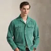 Ralph Lauren Classic Fit Corduroy Camp Shirt In Green