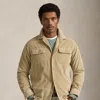 Ralph Lauren Classic Fit Corduroy Camp Shirt In Neutral