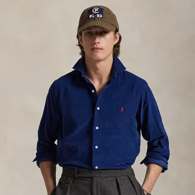 Ralph Lauren Classic Fit Corduroy Shirt In Blue