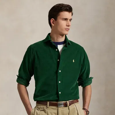 Ralph Lauren Classic Fit Corduroy Shirt In Green