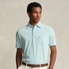 Ralph Lauren Classic Fit Cotton-linen Polo Shirt In Alpine Blue