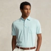 Polo Ralph Lauren Classic Fit Cotton-linen Polo Shirt In Alpine Blue