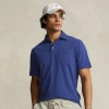 Ralph Lauren Classic Fit Cotton-linen Polo Shirt In Beach Royal