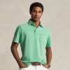 Ralph Lauren Classic Fit Cotton-linen Polo Shirt In Celadon