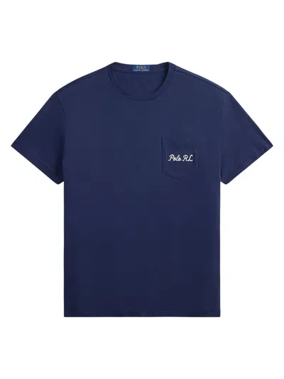 Ralph Lauren Classic Fit Cotton Polo For Men In Blue