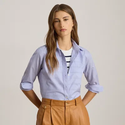 Ralph Lauren Classic Fit Cotton Shirt In Blue