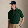 Ralph Lauren Classic Fit Dog-embroidered Polo Shirt In Green