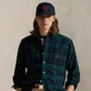 Ralph Lauren Classic Fit Embroidered Oxford Shirt In Black