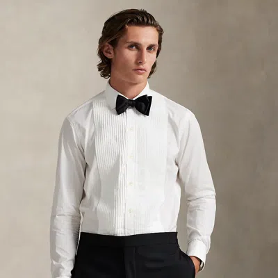 Ralph Lauren Classic Fit French Cuff Tuxedo Shirt In White