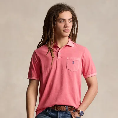 Ralph Lauren Classic Fit Garment-dyed Polo Shirt In Adirondack Berry