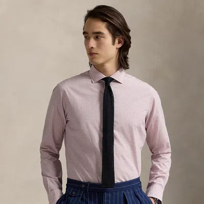 Ralph Lauren Classic Fit Glen Plaid Poplin Shirt In Pink Multi