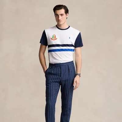 Ralph Lauren Classic Fit Italy T-shirt In White Multi