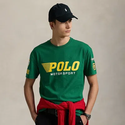 Ralph Lauren Classic Fit Jersey Graphic T-shirt In Green