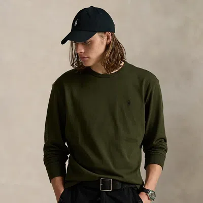 Ralph Lauren Classic Fit Jersey Long-sleeve T-shirt In Green