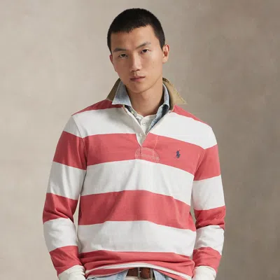 Ralph Lauren Classic Fit Khaki-collar Rugby Shirt In Multi