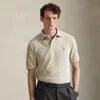 Ralph Lauren Classic Fit Knit Corduroy Polo Shirt In Neutral