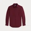 Ralph Lauren Classic Fit Linen Shirt In Burgundy