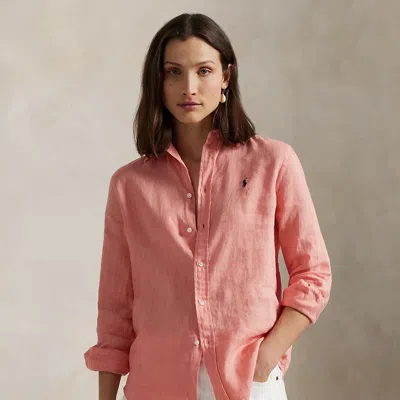 Ralph Lauren Classic Fit Linen Shirt In Adirondack Rose