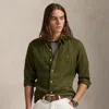 Polo Ralph Lauren Classic Fit Linen Shirt In New Olive