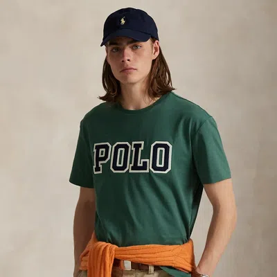 Ralph Lauren Classic Fit Logo Jersey T-shirt In Green