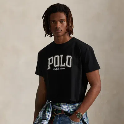 Ralph Lauren Classic Fit Logo Jersey T-shirt In Black